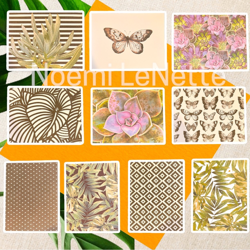 🌼Stationary Cards & Envelopes 🪷 Floral Theme 🌸 10 Designs 🌺